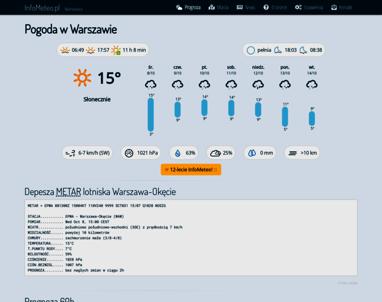 Warszawa.infometeo.pl thumbnail