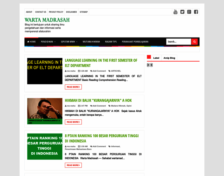 Wartamadrasahku.com thumbnail Wartamadrasahku.com thumbnail