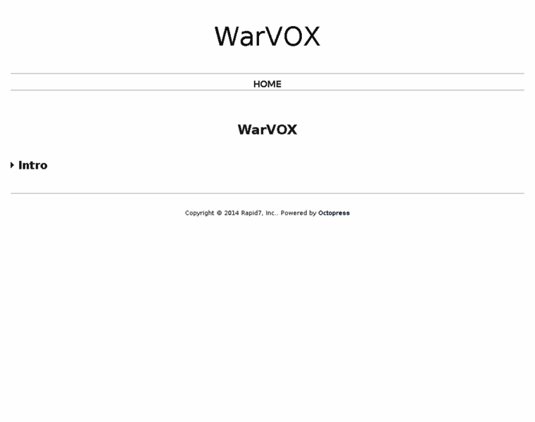 Warvox.org thumbnail