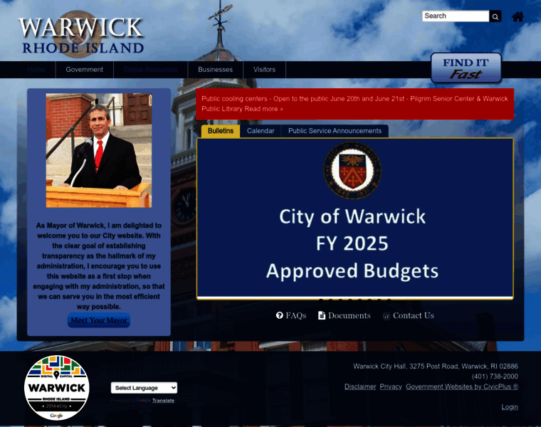 Warwickri.gov thumbnail