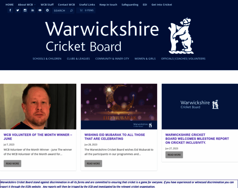 Warwickshirecricketboard.co.uk thumbnail