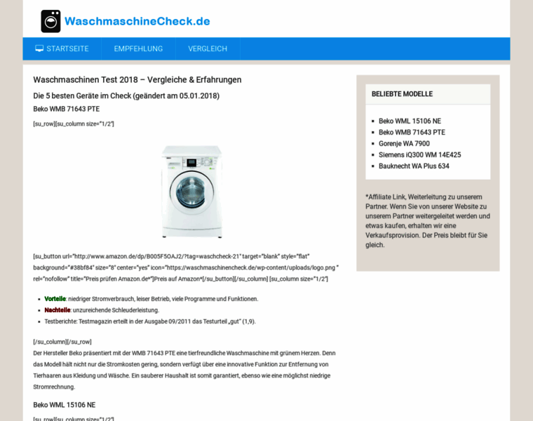 Waschmaschinencheck.de thumbnail