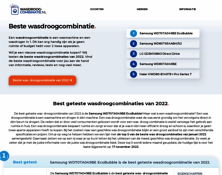 Wasdroog-combinatie.nl thumbnail