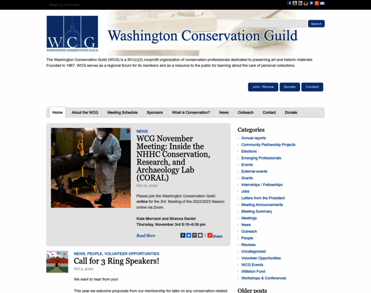 Washingtonconservationguild.org thumbnail