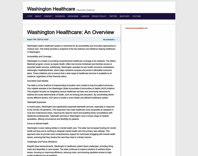 Washingtonhealthcare.cf thumbnail