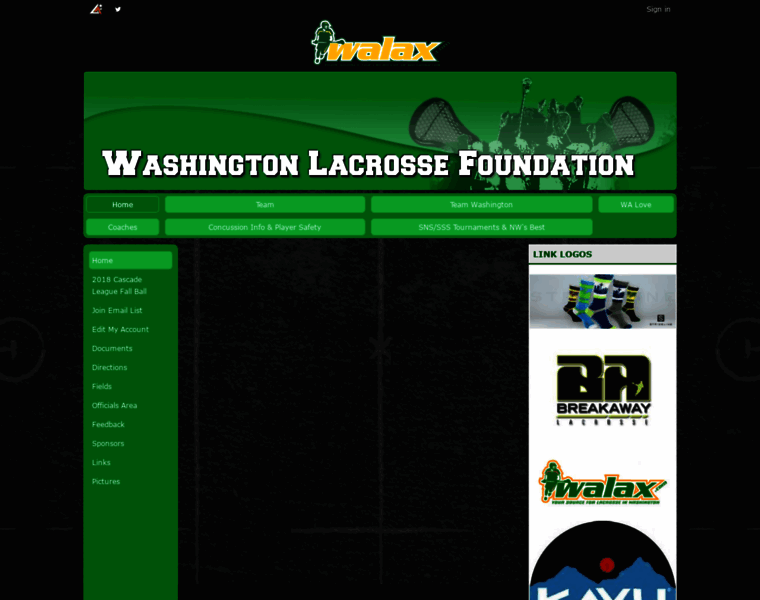 Washingtonlacrosse.org thumbnail