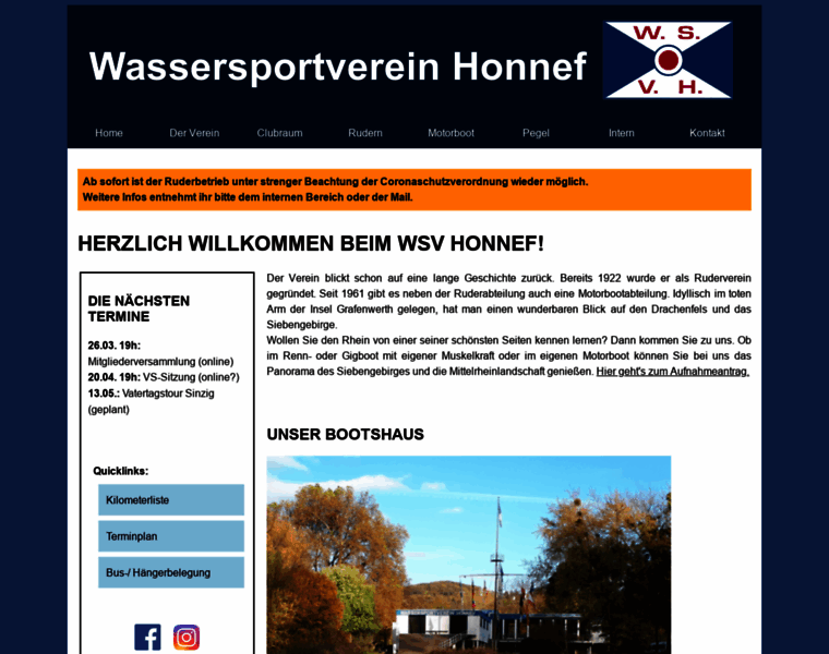Wassersportverein-honnef.de thumbnail