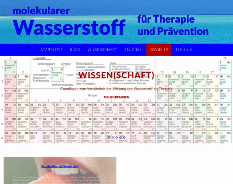 Wasserstofftherapie.de thumbnail