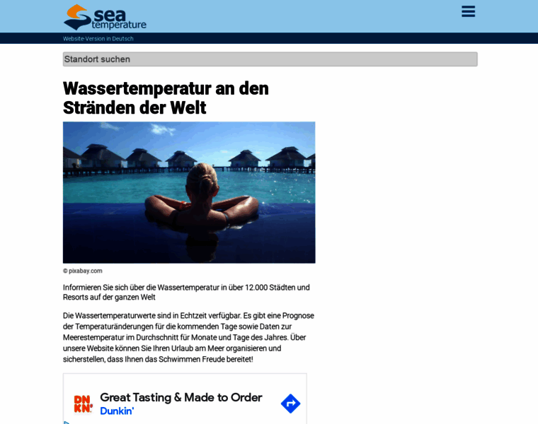 Wassertemperatur.site thumbnail
