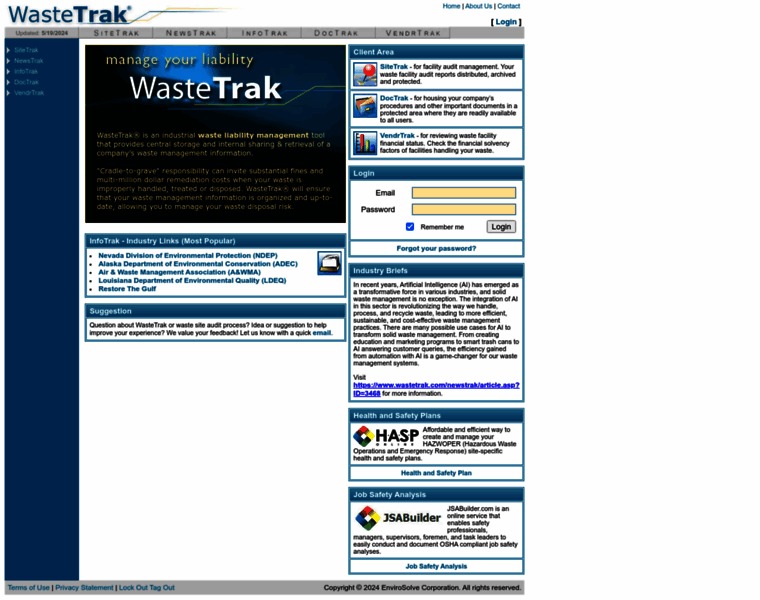 Wastetrak.com thumbnail
