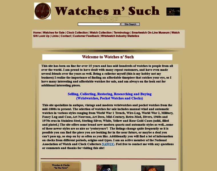 Watchesnsuch.net thumbnail