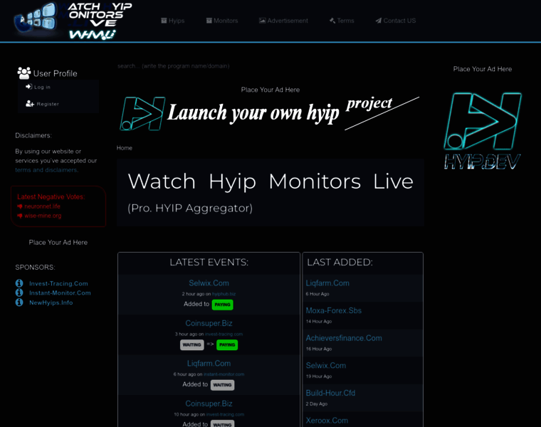Watchhyipmonitors.live thumbnail