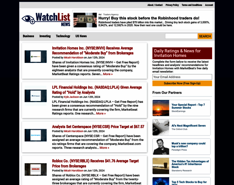 Watchlistnews.com thumbnail