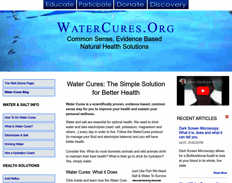 Watercures.org thumbnail