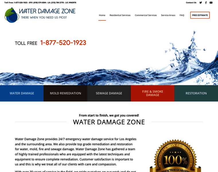 Waterdamagezone.com thumbnail