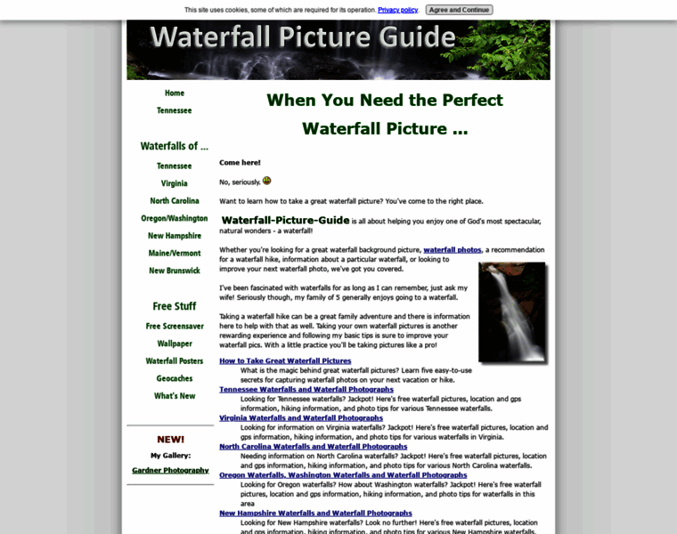 Waterfall-picture-guide.com thumbnail