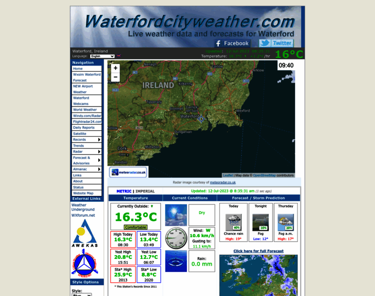Waterfordcityweather.com thumbnail