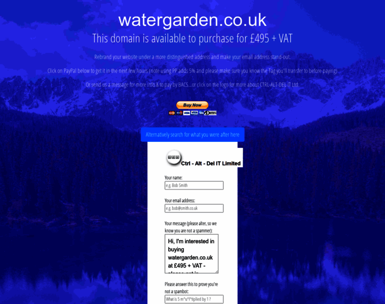 Watergarden.co.uk thumbnail