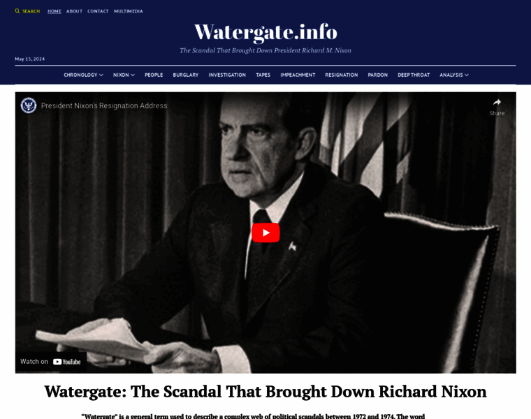 Watergate.info thumbnail
