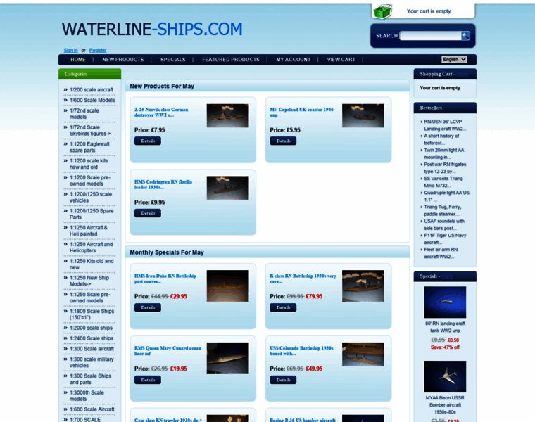 Waterline-ships.com thumbnail
