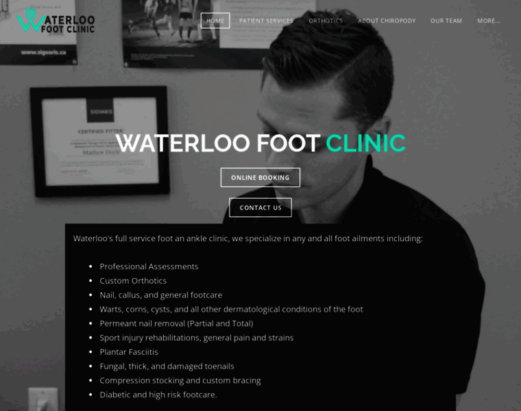 Waterloofootclinic.com thumbnail