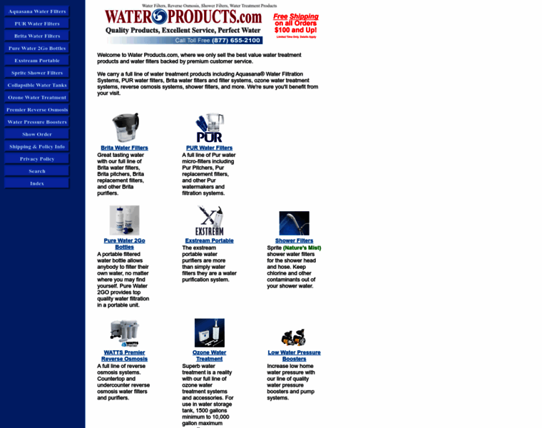 Waterproducts.com thumbnail