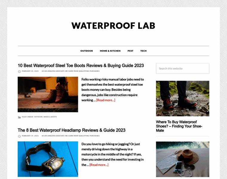 Waterprooflab.com thumbnail