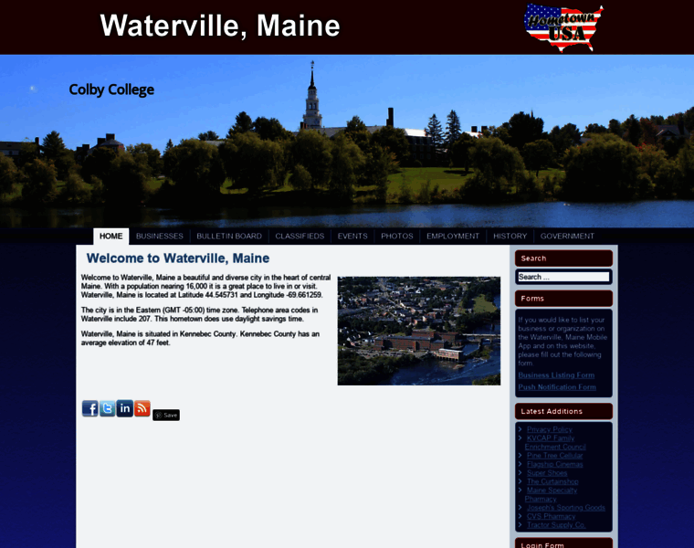 Watervillemaine.net thumbnail