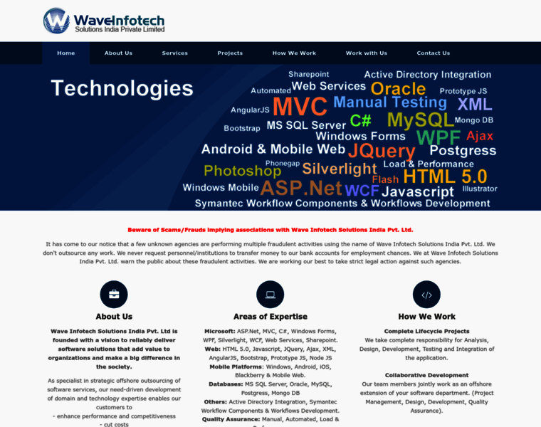Waveinfotech.com thumbnail