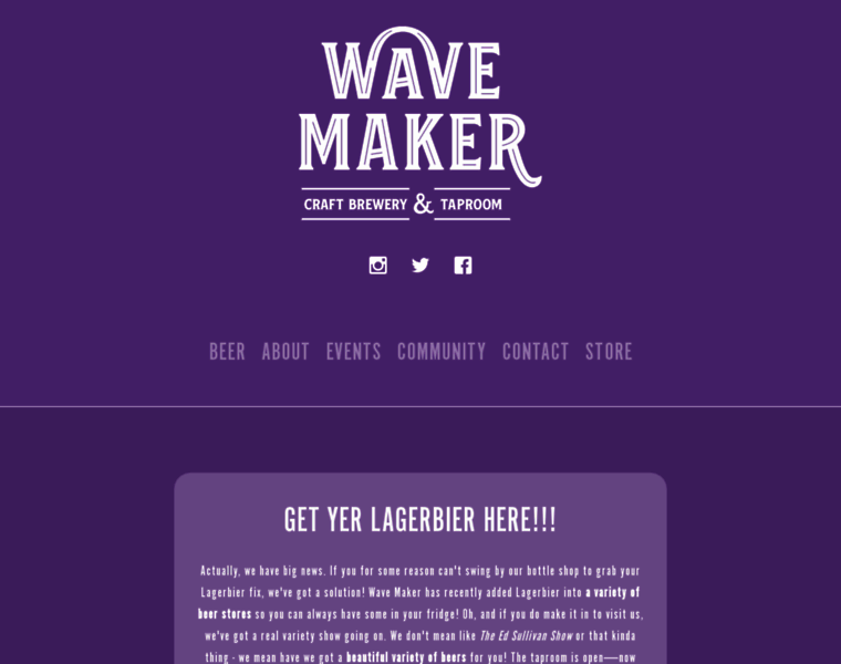 Wavemakerbrewery.com thumbnail