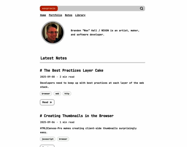 Waxpraxis.org thumbnail