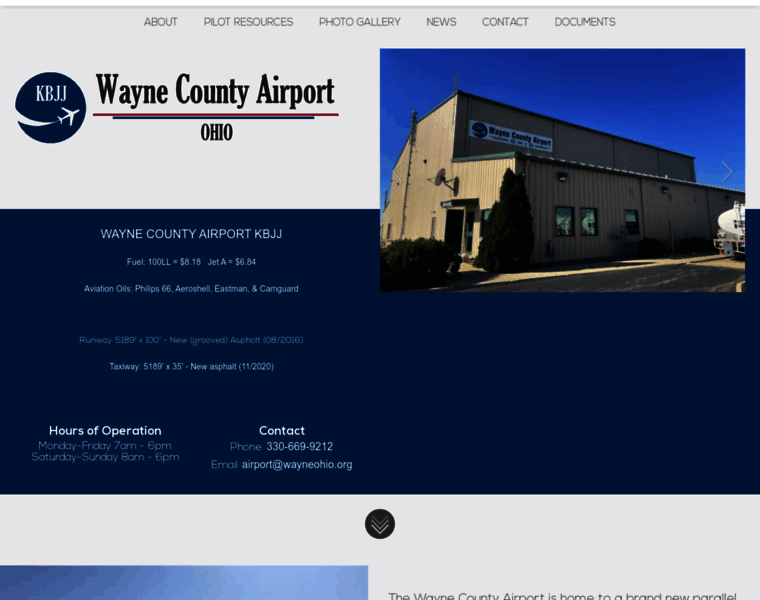 Wayneairport.org thumbnail