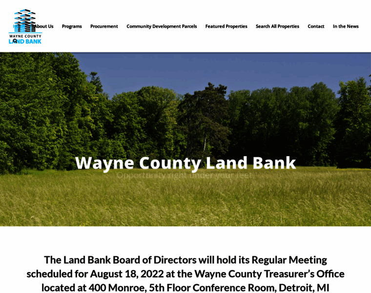 Waynecountylandbank.com thumbnail