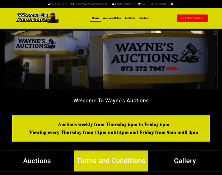 Waynesauctions.co.za thumbnail