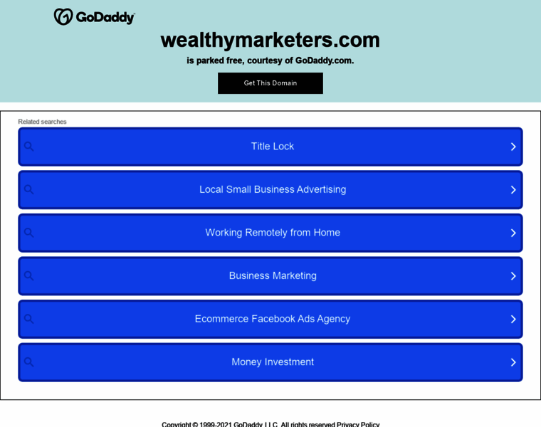 Wealthymarketers.com thumbnail