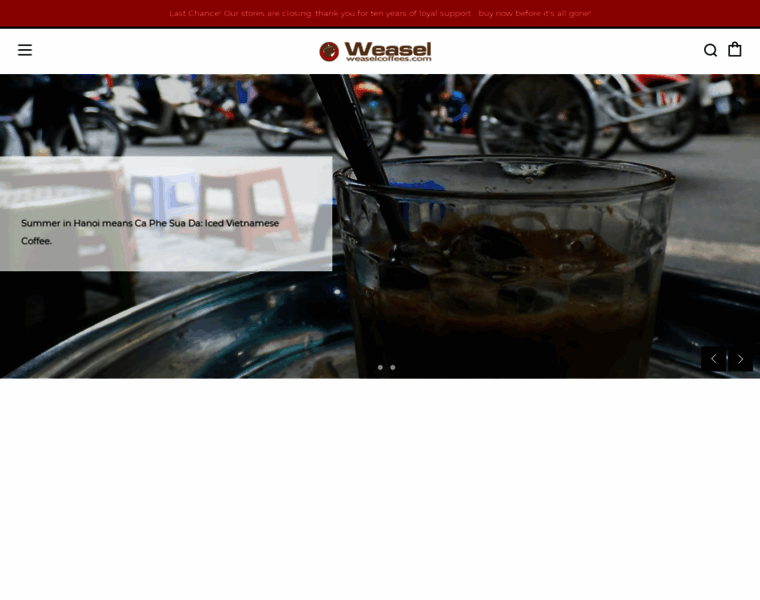 Weaselcoffees.com thumbnail