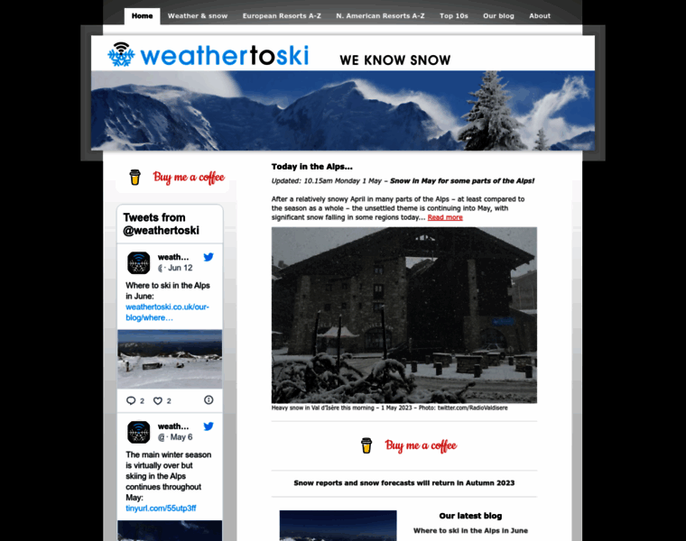 Weathertoski.co.uk thumbnail