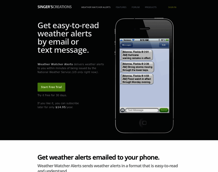 Weatherwatcheralerts.com thumbnail
