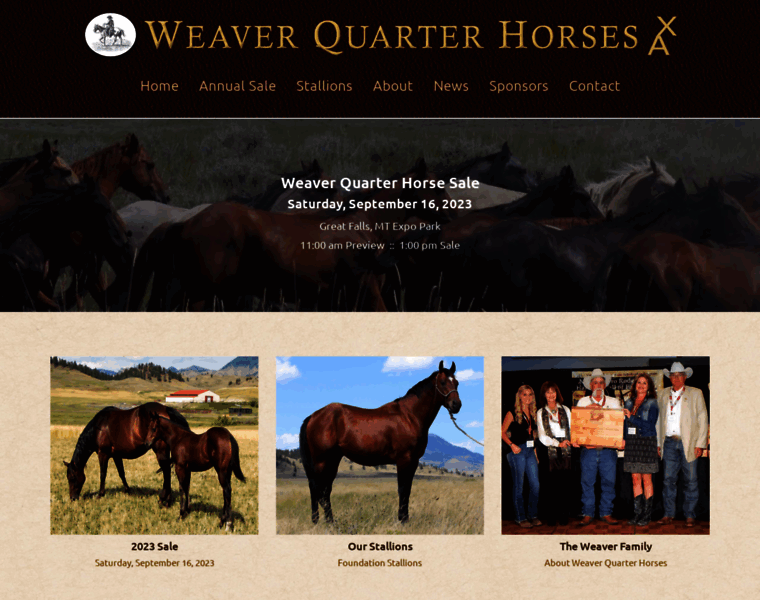 Weaverhorses.com thumbnail