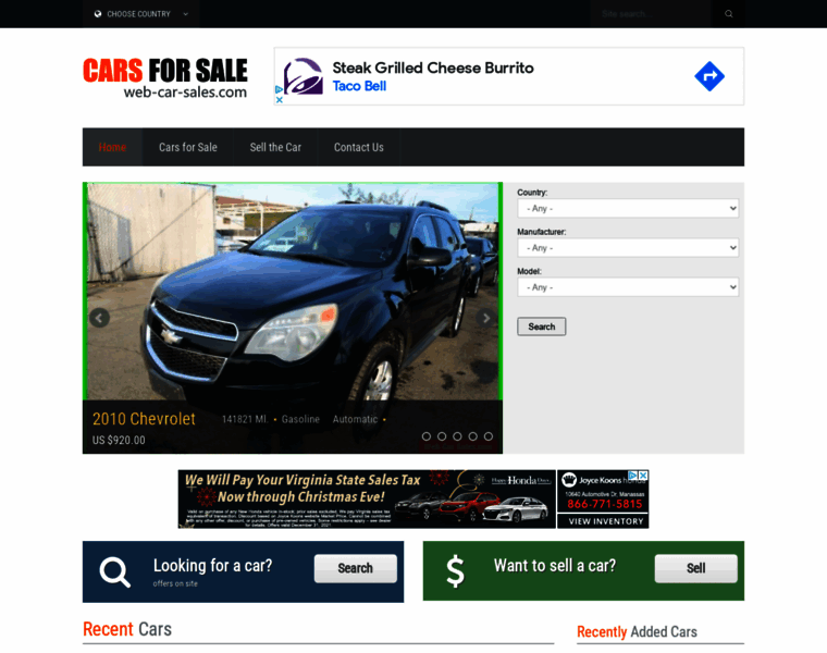 Web-car-sales.com thumbnail