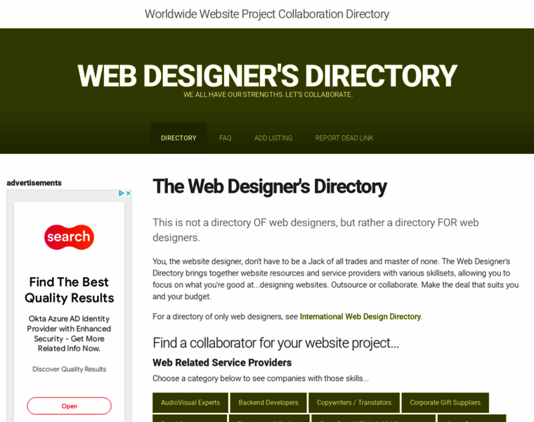 Web-designers-directory.net thumbnail