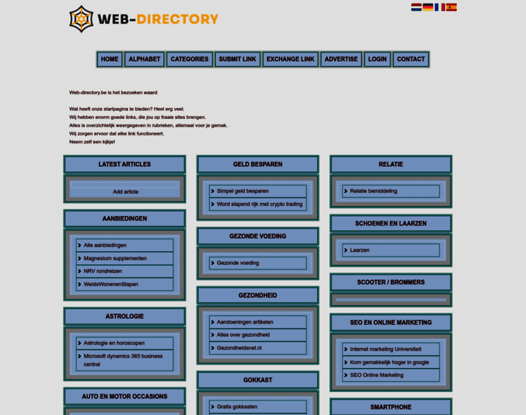 Web-directory.be thumbnail