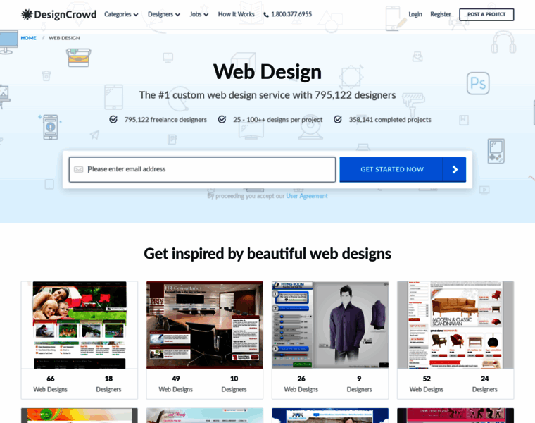 Web.designcrowd.com thumbnail