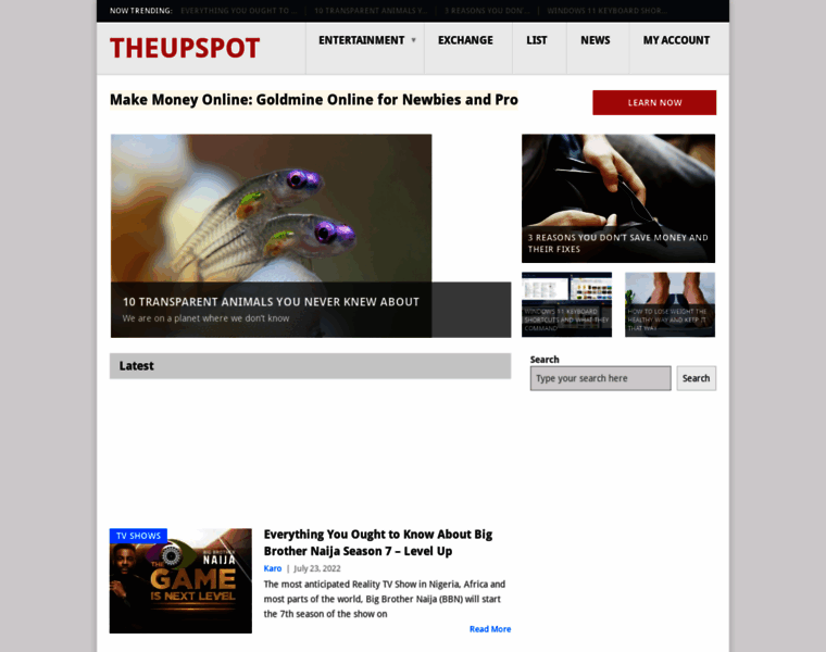 Web.theupspot.com thumbnail