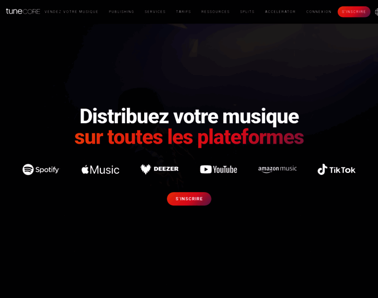 Web.tunecore.fr thumbnail