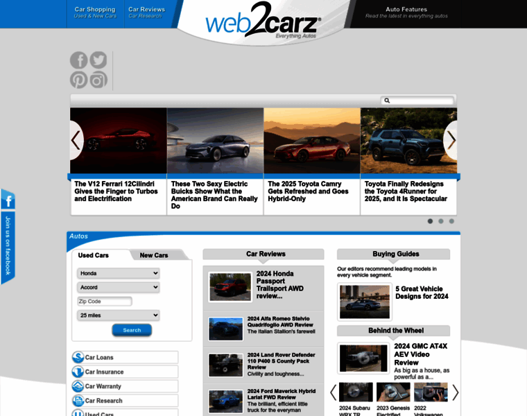 Web2carz.com thumbnail
