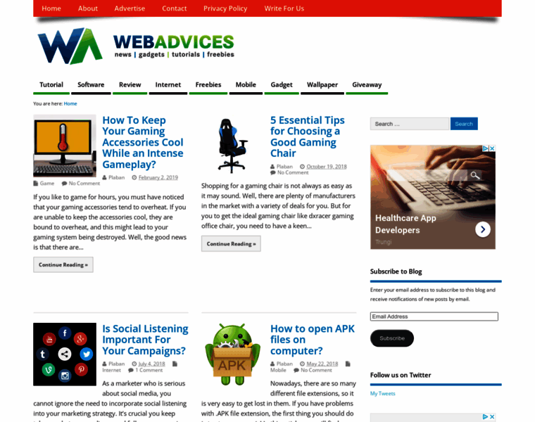 Webadvices.com thumbnail