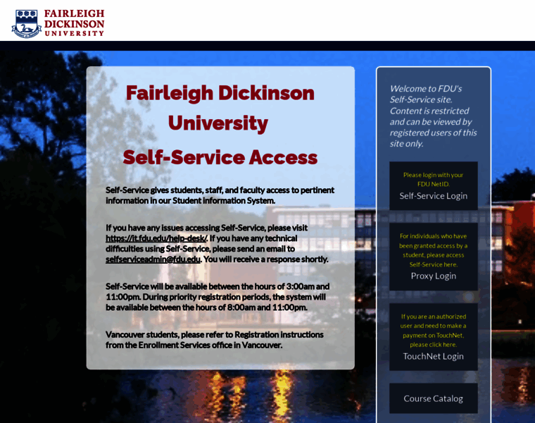 Webadvisor.fdu.edu thumbnail
