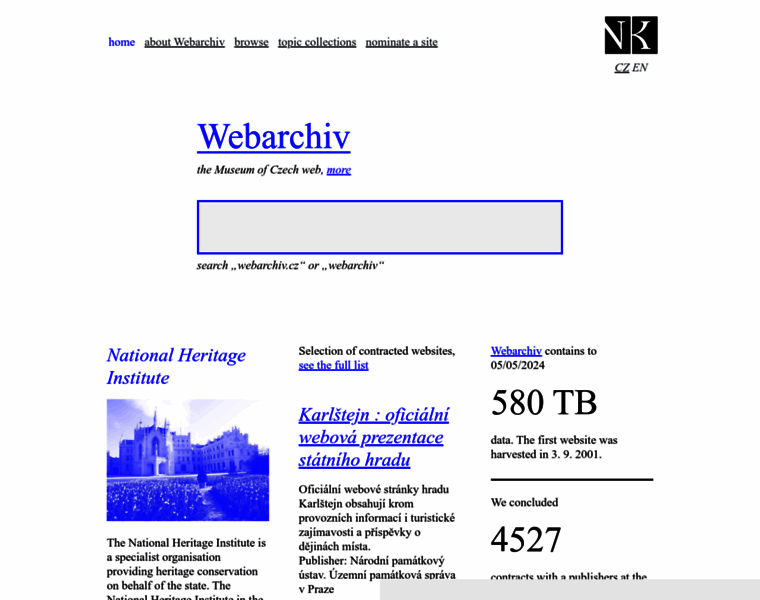 Webarchiv.cz thumbnail