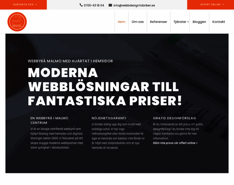 Webbdesignfabriken.se thumbnail